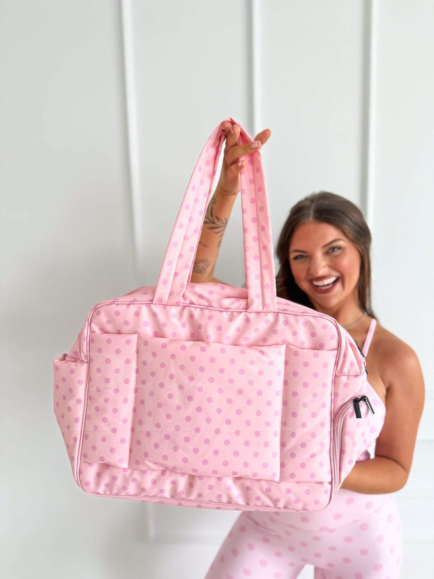 Birdie Daily Hustle Duffel Bag | Pinky Promise Dot by Birdie