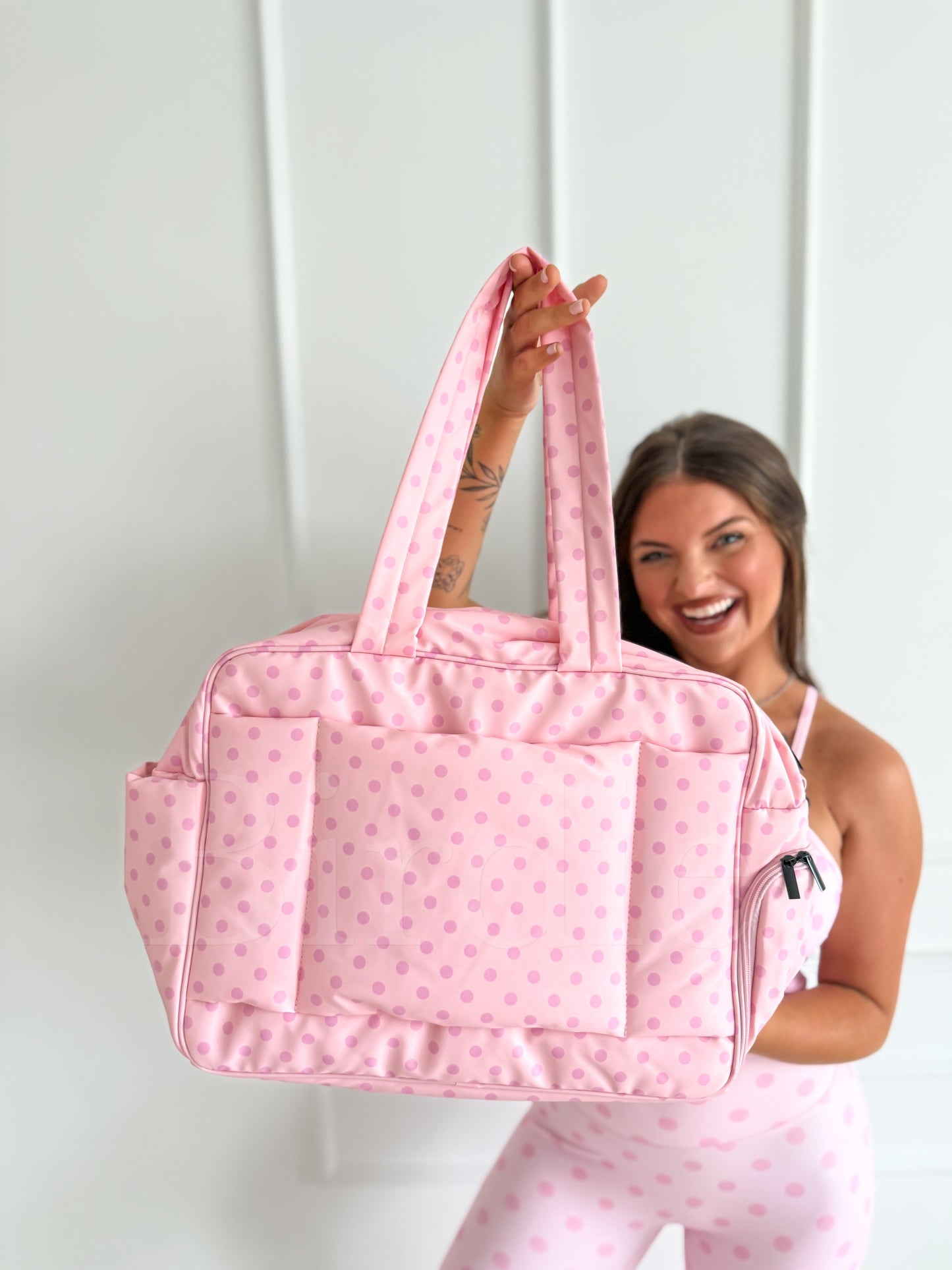 Birdie Daily Hustle Duffel Bag | Pinky Promise Dot by Birdie