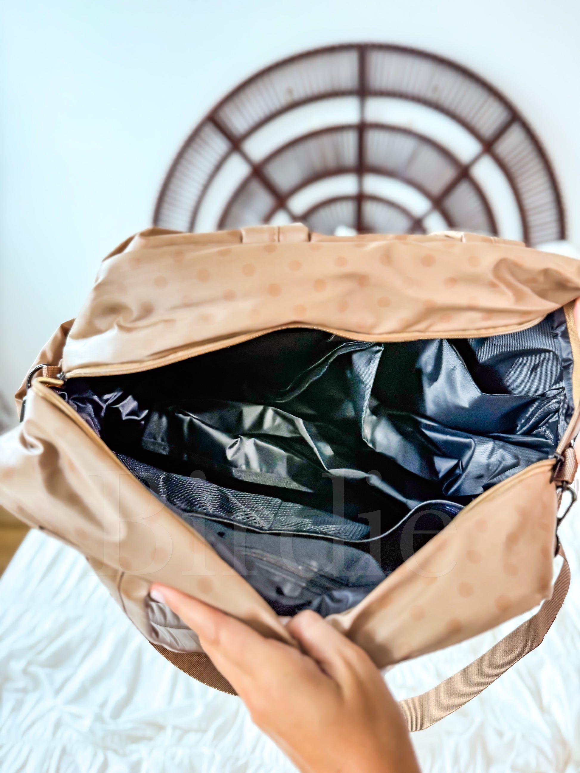 Birdie Daily Hustle Duffel Bag | Butter Rum Dot by Birdie