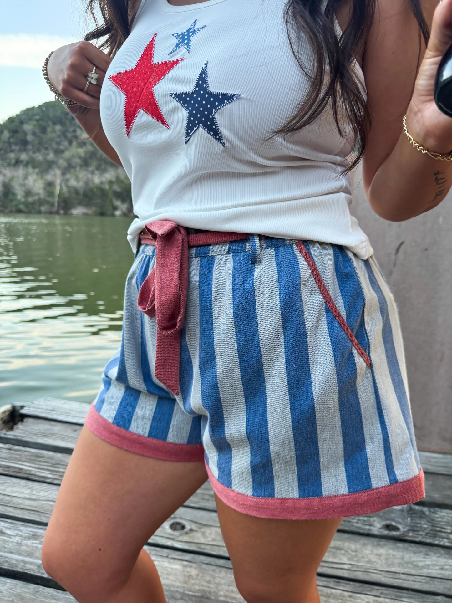 Preorder - Piper Stretch Denim Shorts
