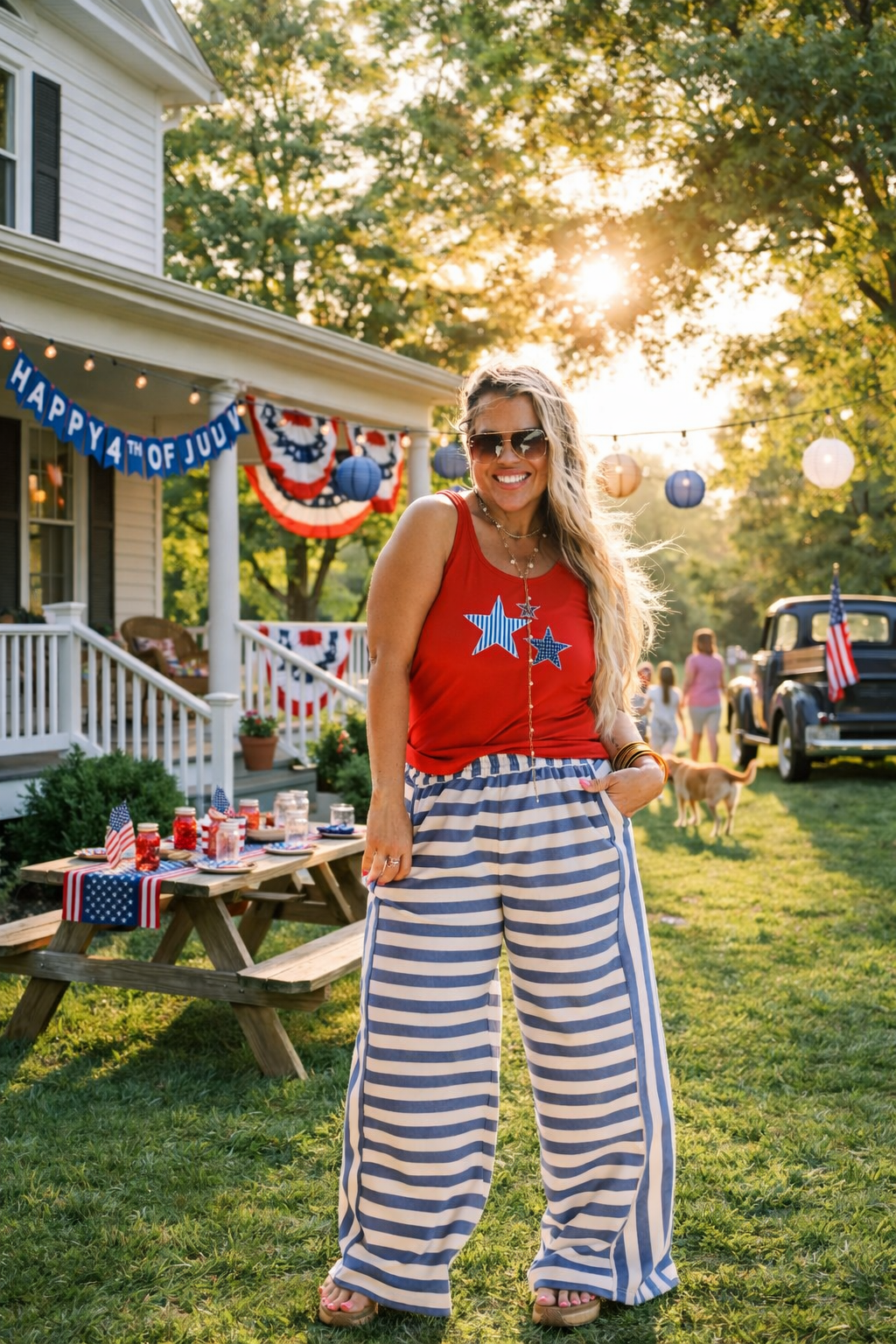 Preorder - Summer Days Stripe Pants