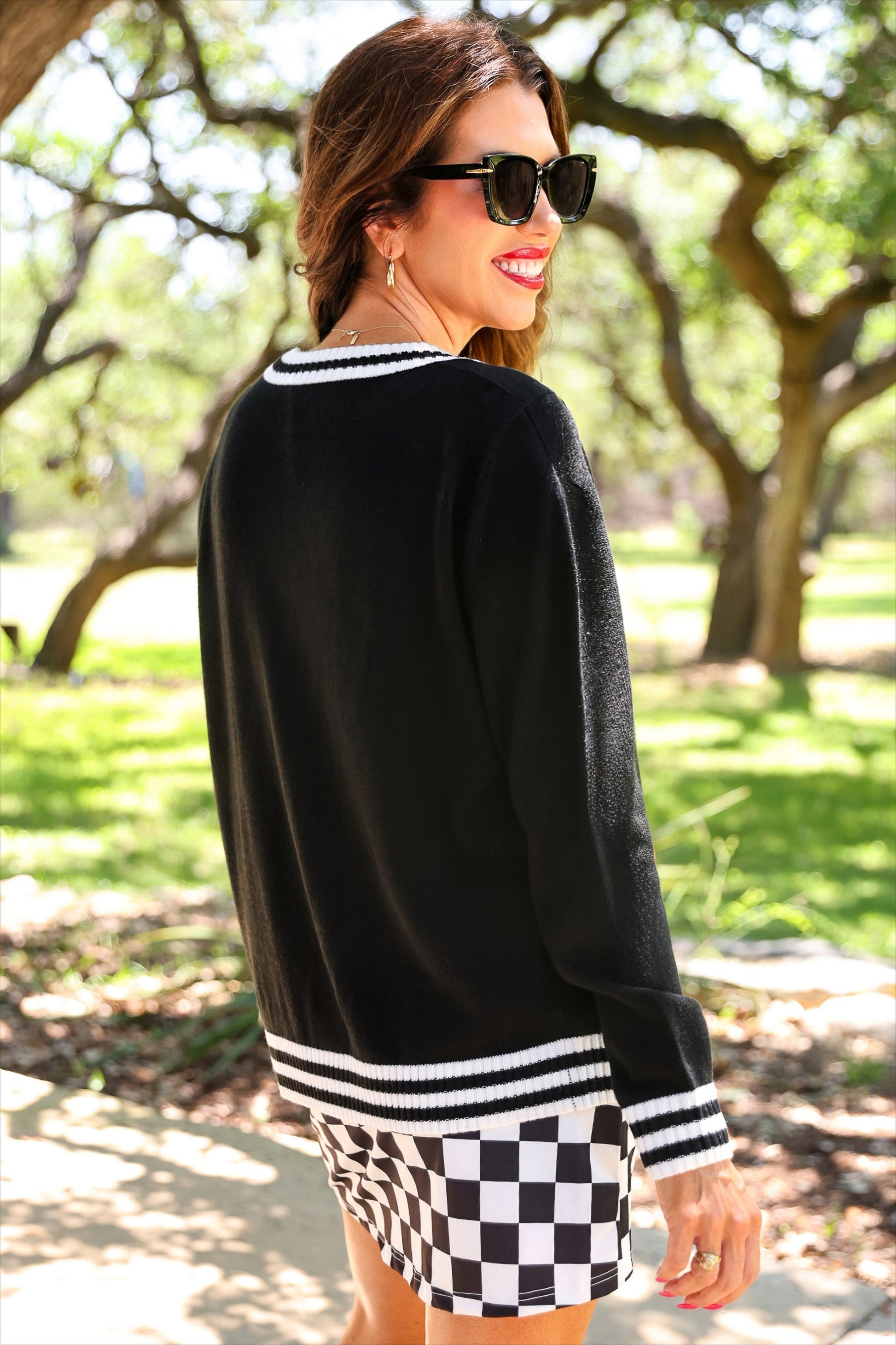 PREORDER- Football Knit Cardigan by Jess Lea