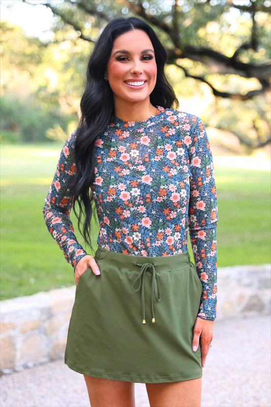 PREORDER- Kate Mesh Top- Gwen Floral by Jess Lea