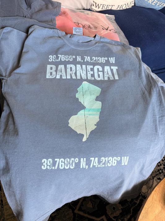 Barnegat Lat and Long Coordinates T-Shirt