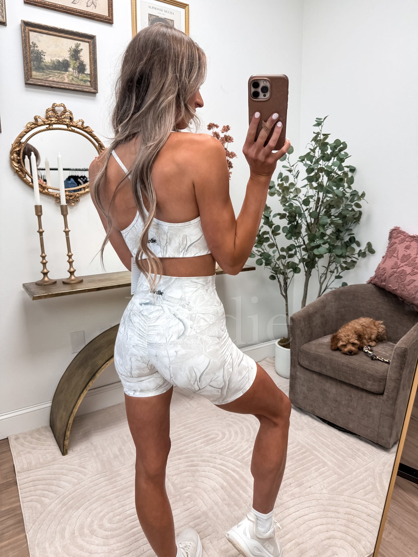 Birdie Elevated Motion Biker Shorts | Pearl Camo by Birdie