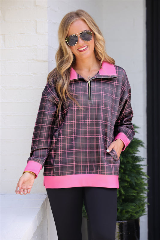 PREORDER- Everyday Pullover- Ellie Plaid by Jess Lea
