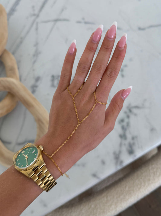 DOUBLE HAND CHAIN by Chansuttpearls