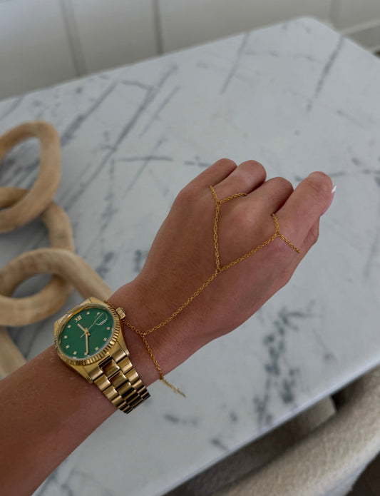 DOUBLE HAND CHAIN by Chansuttpearls