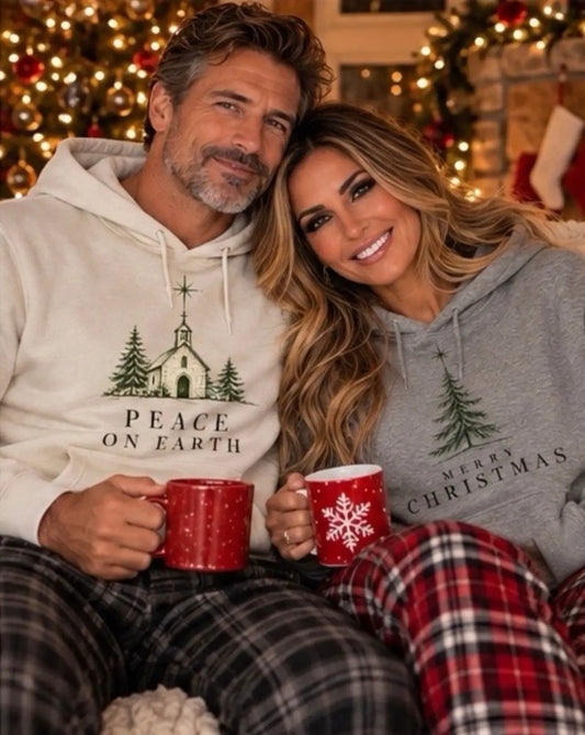 Peace on Earth Unisex Hoodie by Knitted Grace Boutique