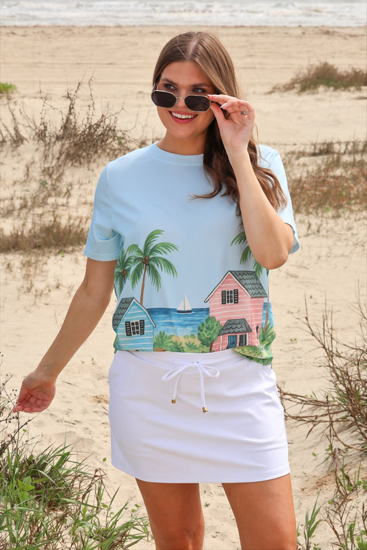 Seaside Stroll Relaxed Tee by Jess Lea