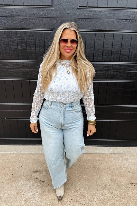 Light Wash Barrel Jeans by Blakeley