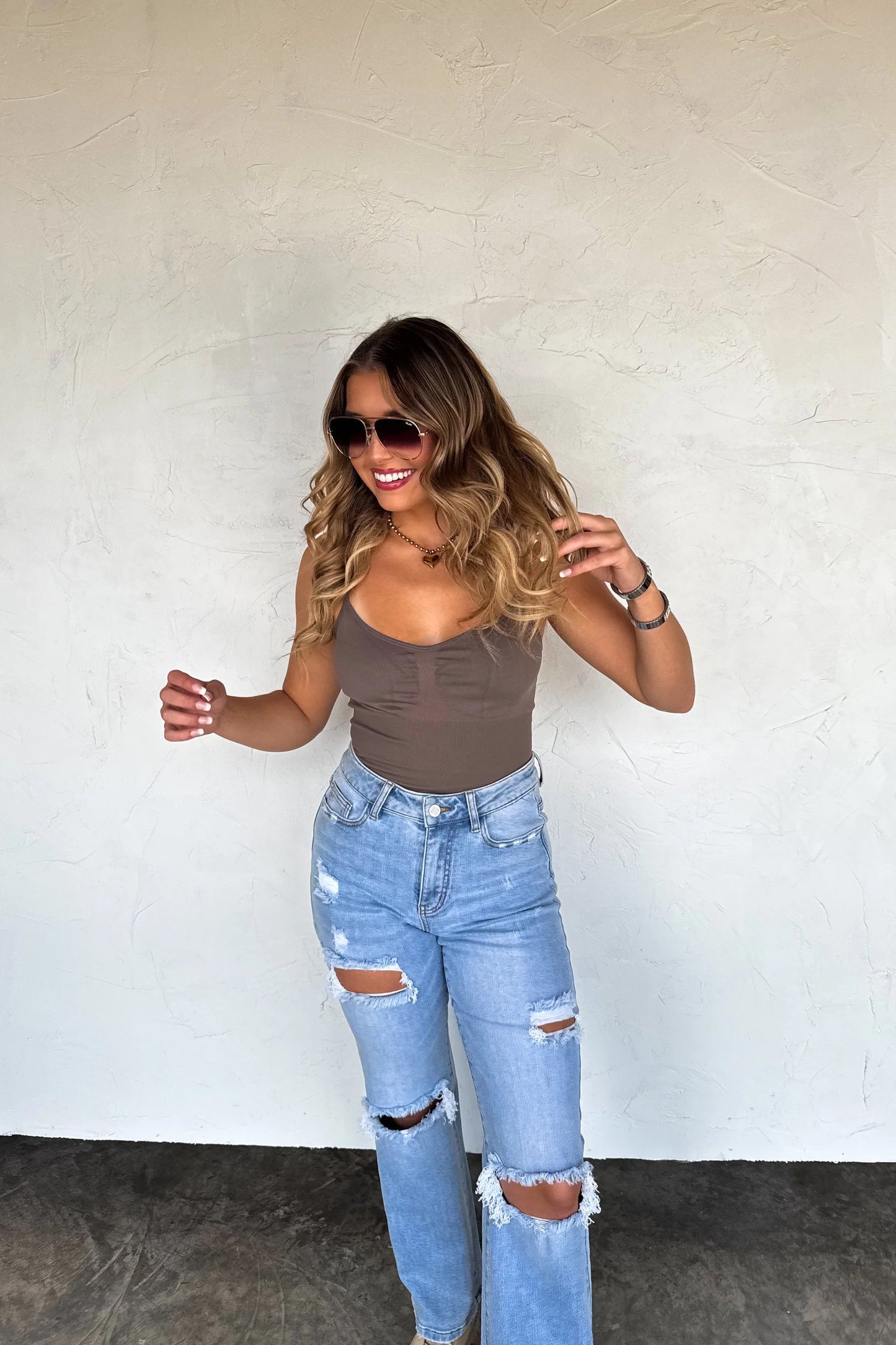 Ashland Straight Leg Distressed Jeans