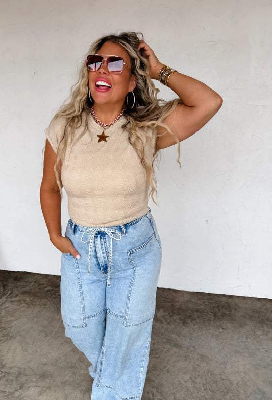 Harley Cap Sleeve Top by Blakeley