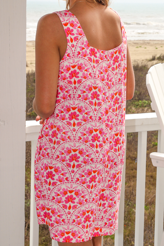 Sunlit Blossoms Sleeveless Dress by Jess Lea