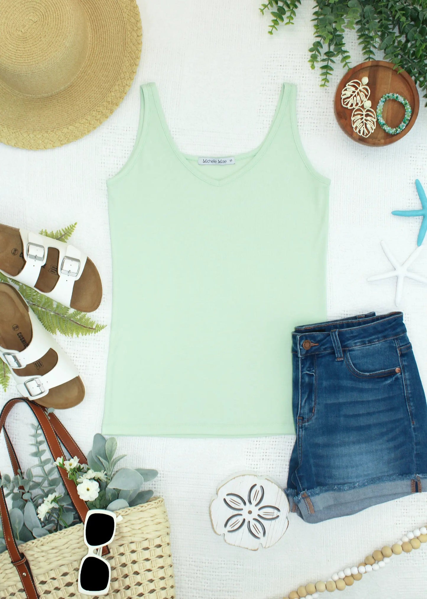 IN STOCK Kennedy Tank - Lime FINAL SALE by Michelle Mae