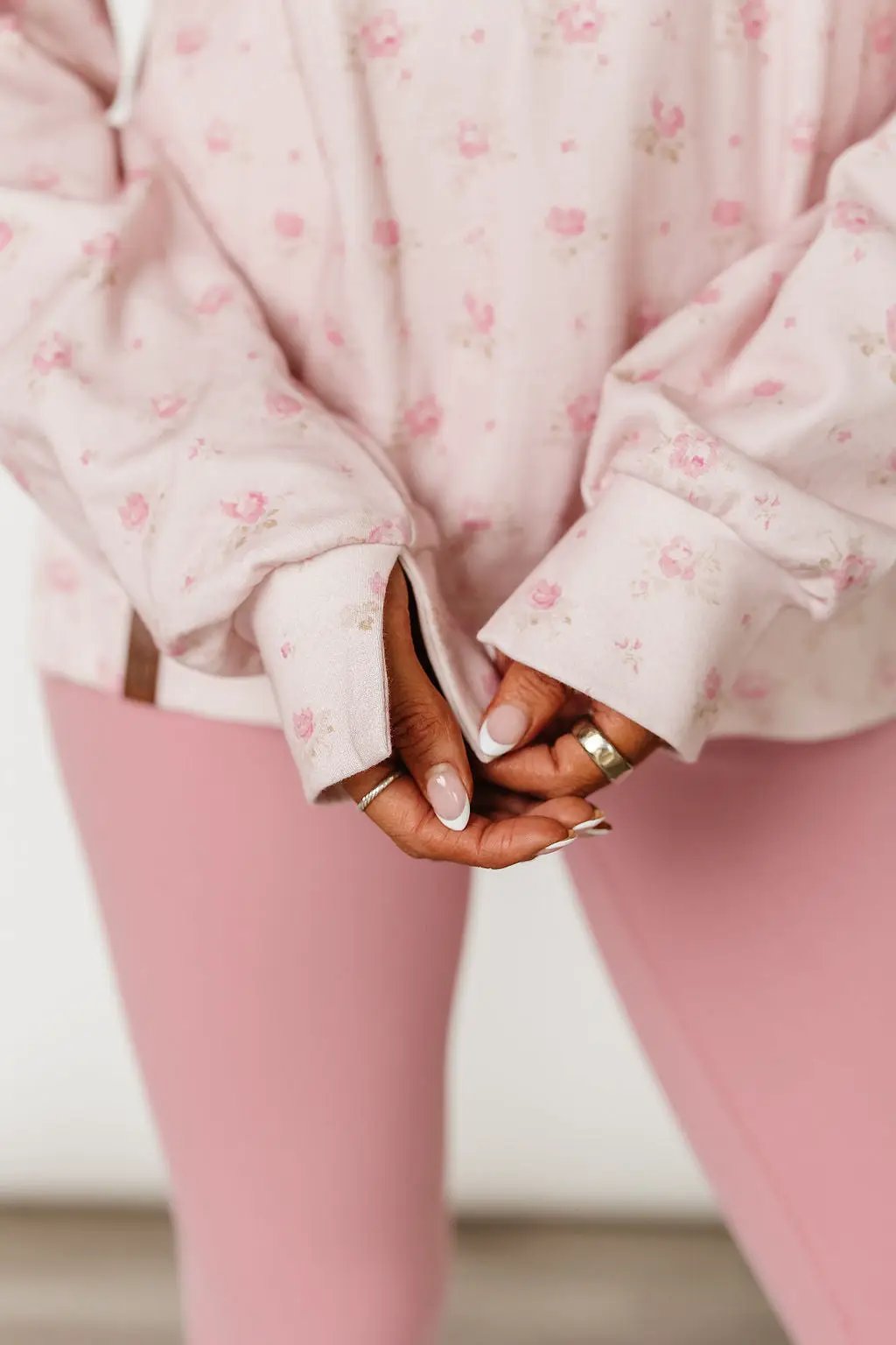 University SideSlit Pullover - Tea Rose by Ampersand Avenue