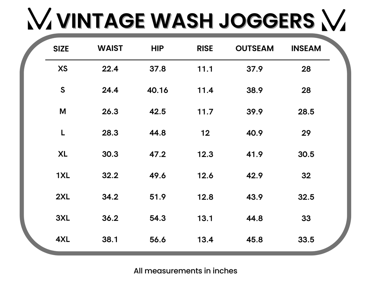 IN STOCK Vintage Wash Joggers - Black by Michelle Mae