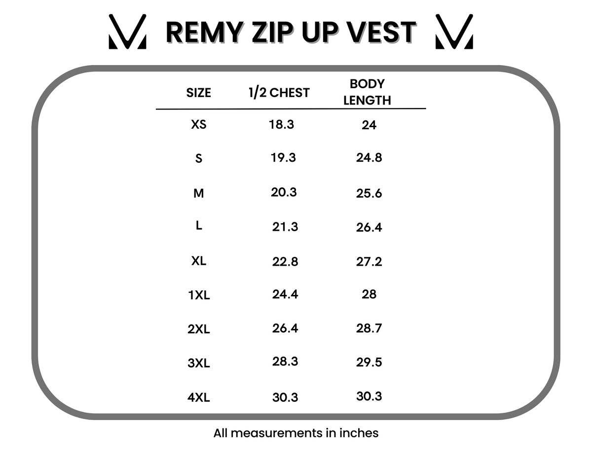 IN STOCK Remy Zip Up Vest - Dark Camo by Michelle Mae