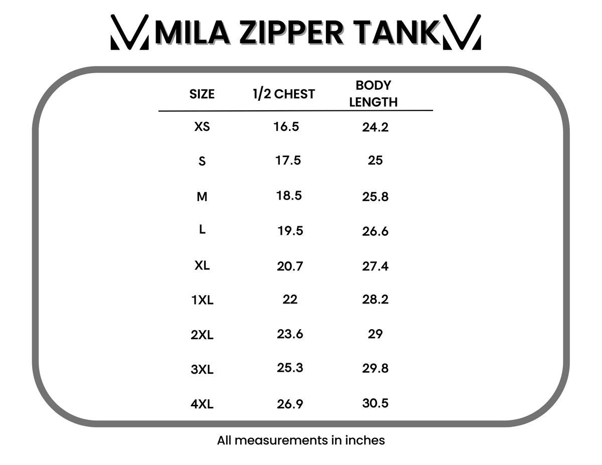 IN STOCK Mila Zipper Tank - Blue Tie Dye FINAL SALE by Michelle Mae
