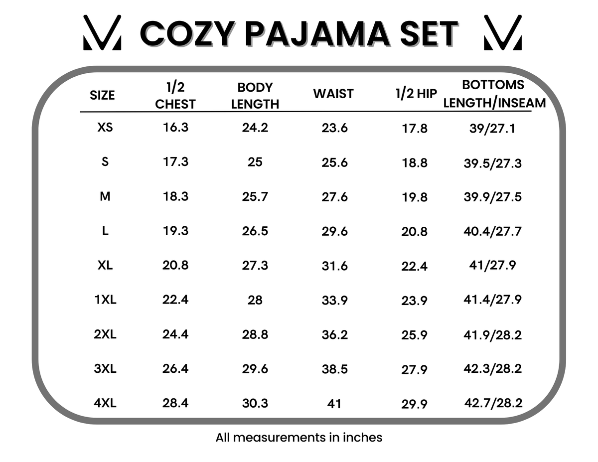 IN STOCK Cozy Pajama Set - Wildflower Meadow by Michelle Mae