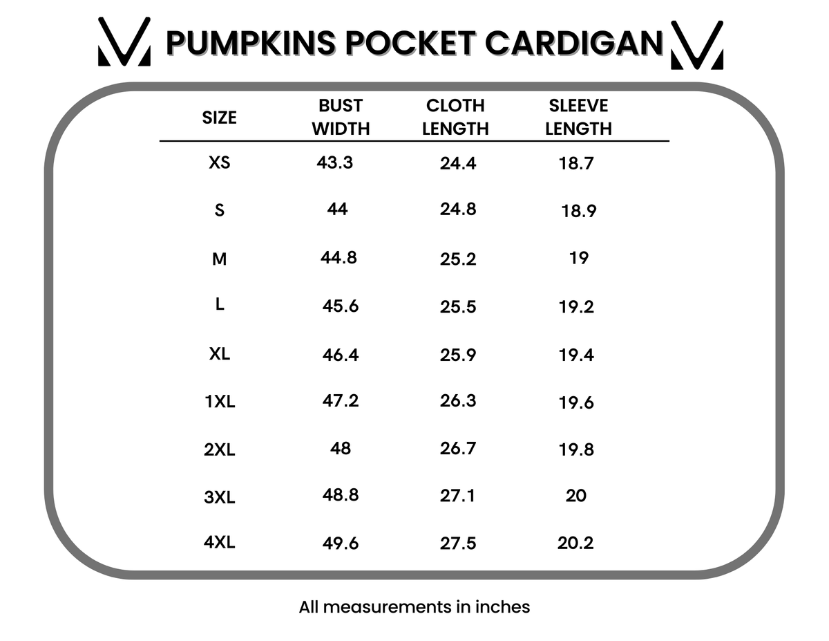 IN STOCK Pumpkins Pocket Cardigan by Michelle Mae