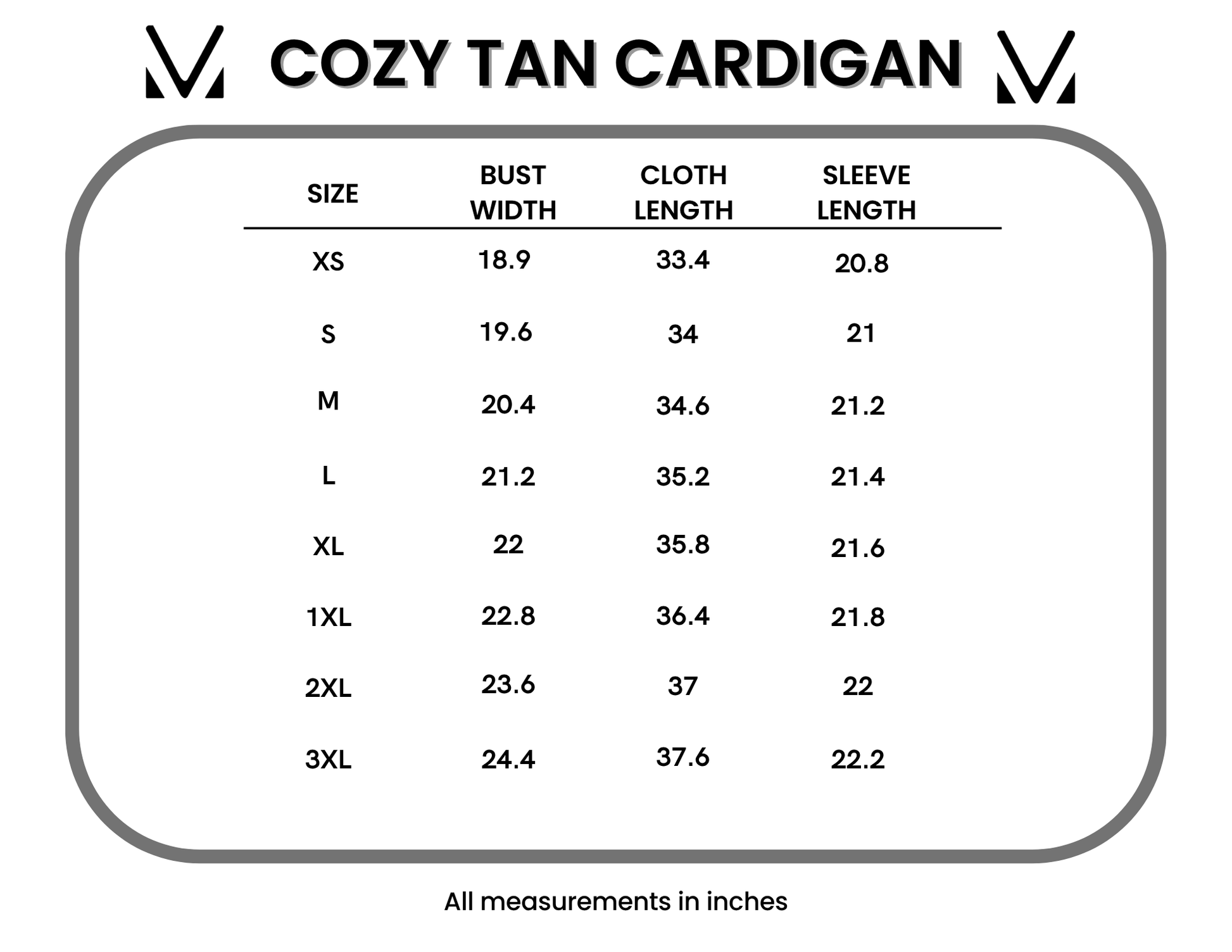 IN STOCK Cozy Cardigan - Tan by Michelle Mae