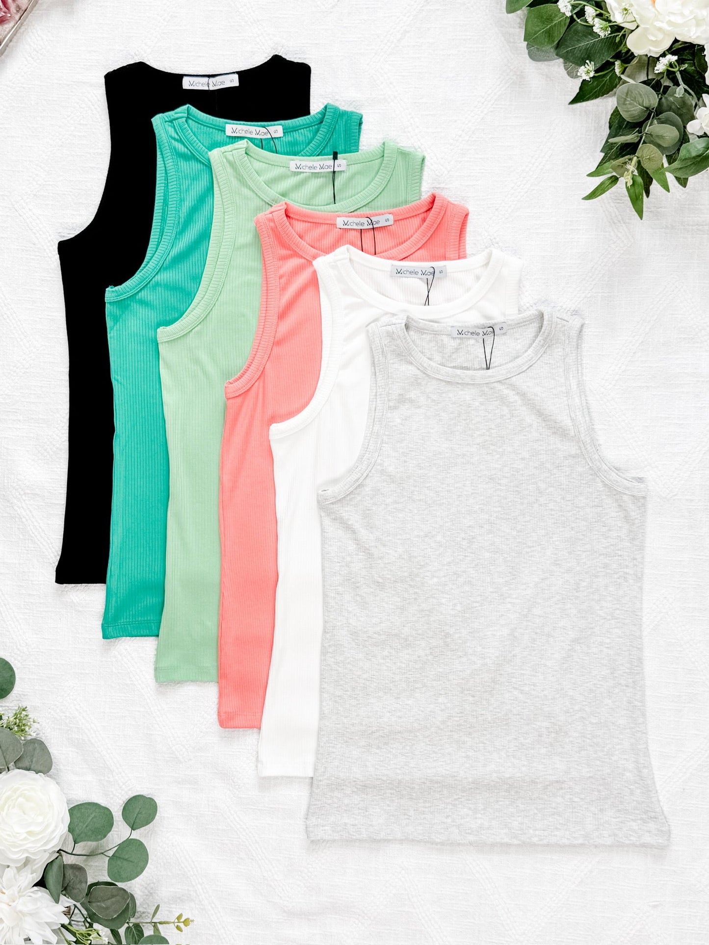 IN STOCK Tara Ribbed Tank - Black FINAL SALE