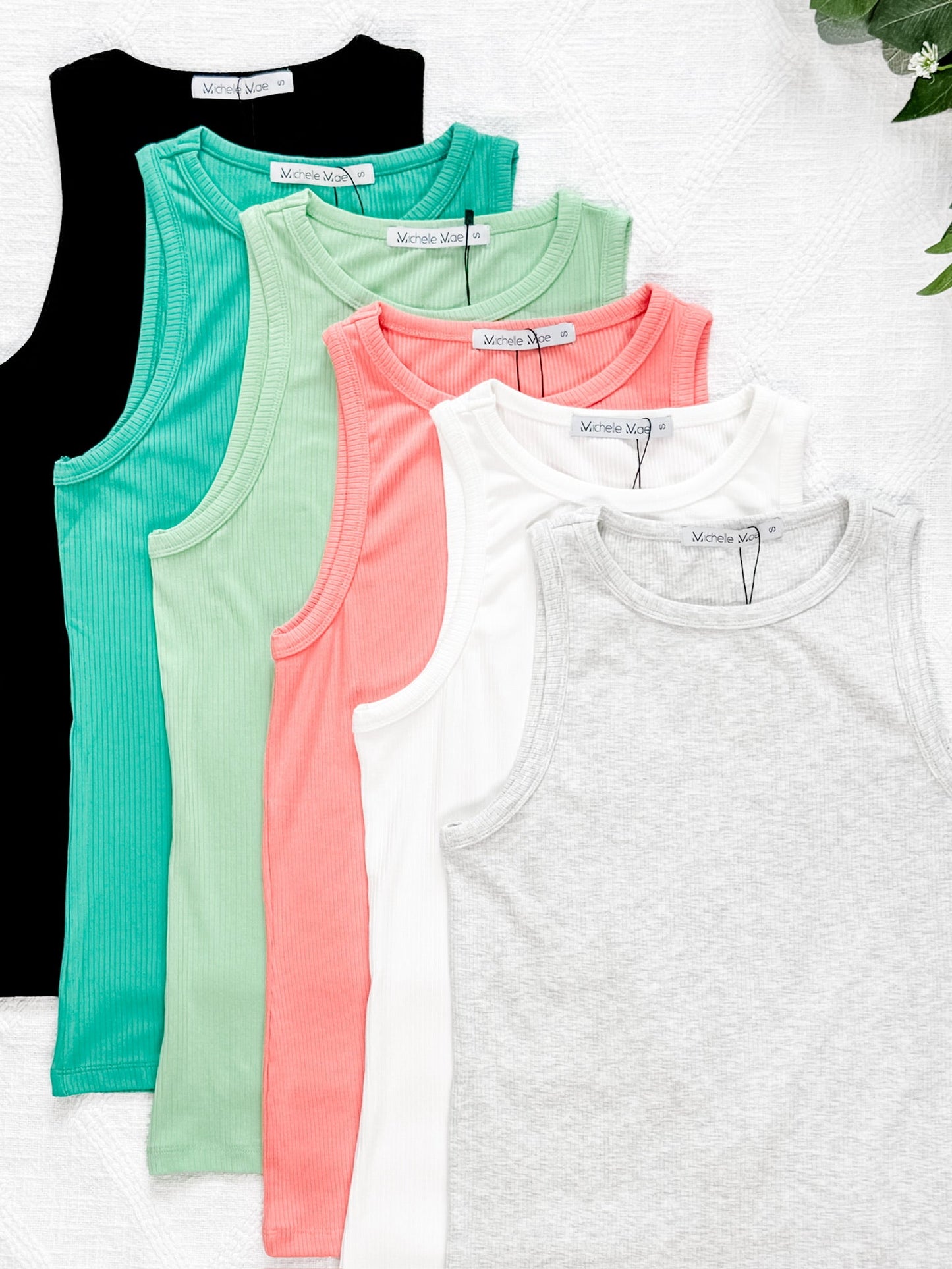 IN STOCK Tara Ribbed Tank - Black FINAL SALE