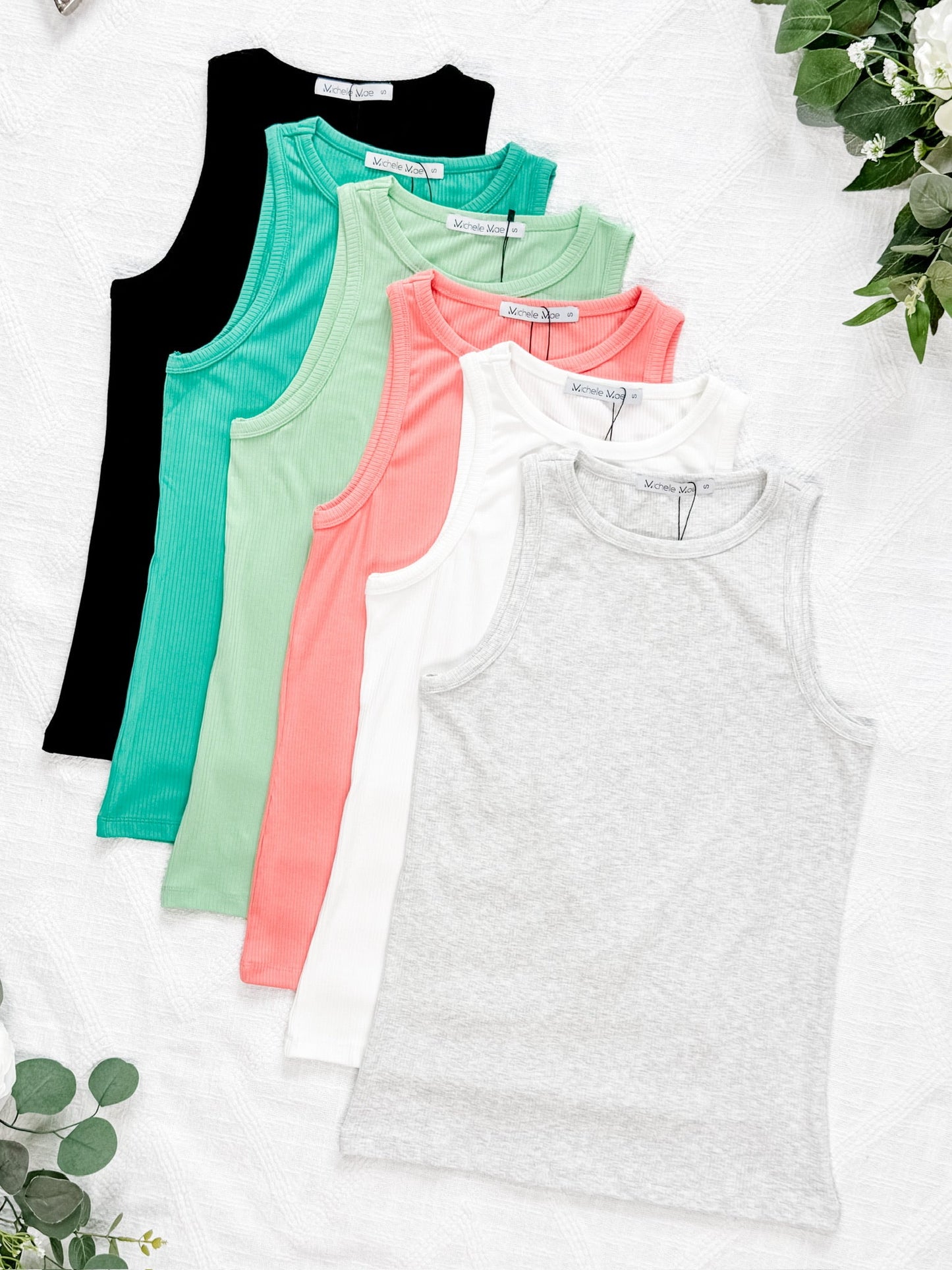 IN STOCK Tara Ribbed Tank - Black FINAL SALE