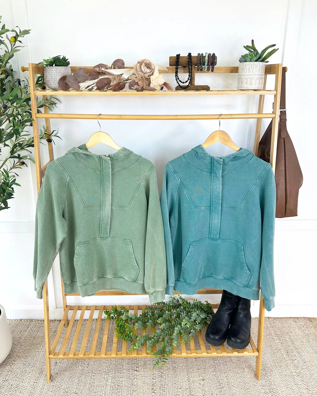 IN STOCK Ryker Vintage Wash Hoodie- Teal by Michelle Mae