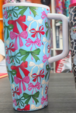 PREORDER- Jingle Bows Sleek Tumbler by Jess Lea
