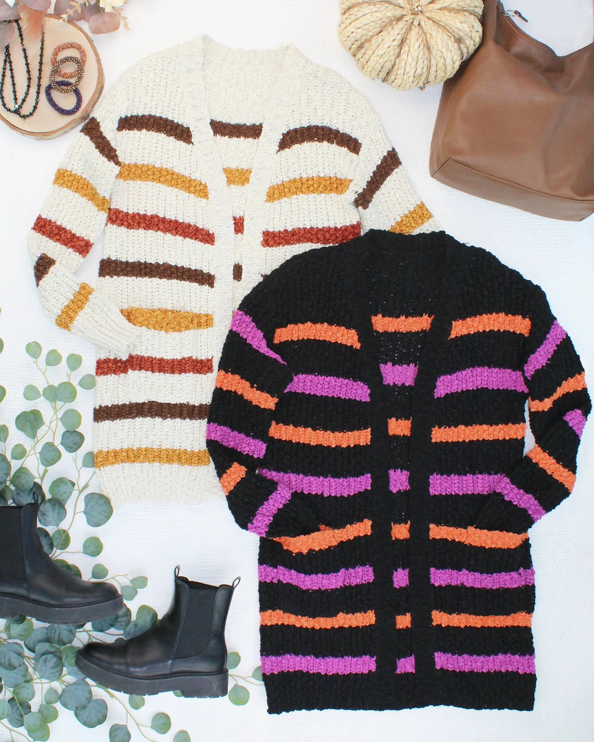 IN STOCK Fall Striped Cardigan by Michelle Mae