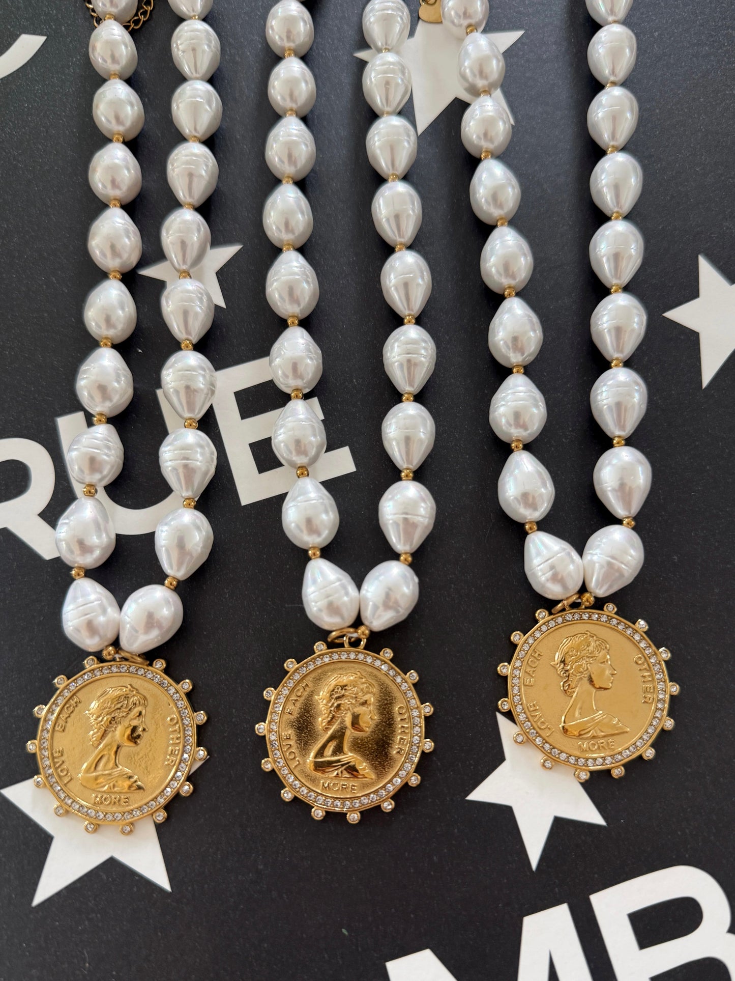 GIA COIN NECKLACE by Chansuttpearls
