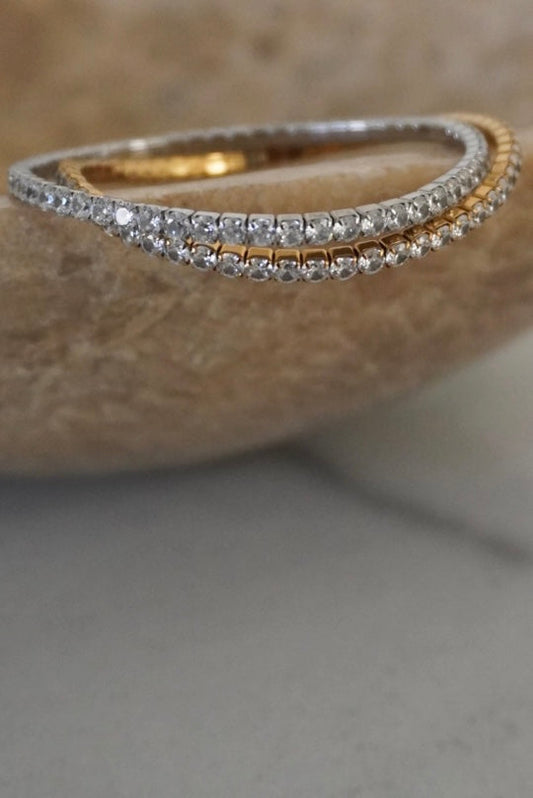 STRETCHY TENNIS BRACELET by Chansuttpearls