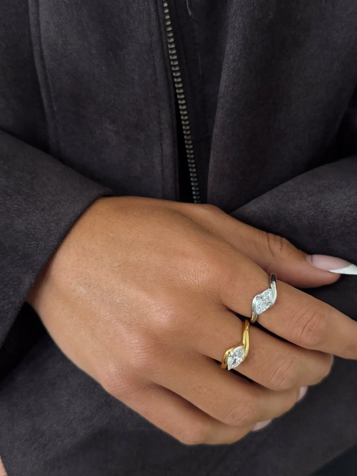 Vivienne Water Resistant Ring With Lifetime Warranty For Durable Everyday Wear
