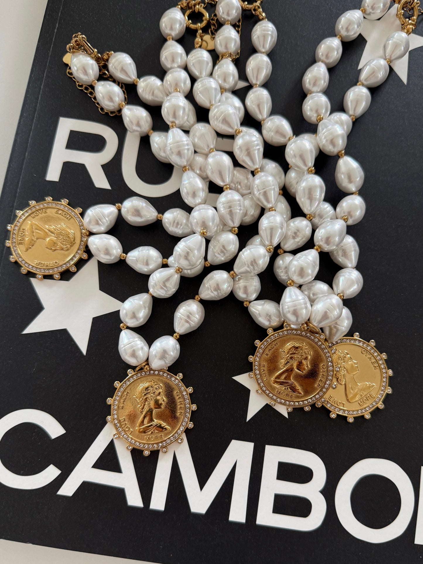 GIA COIN NECKLACE by Chansuttpearls