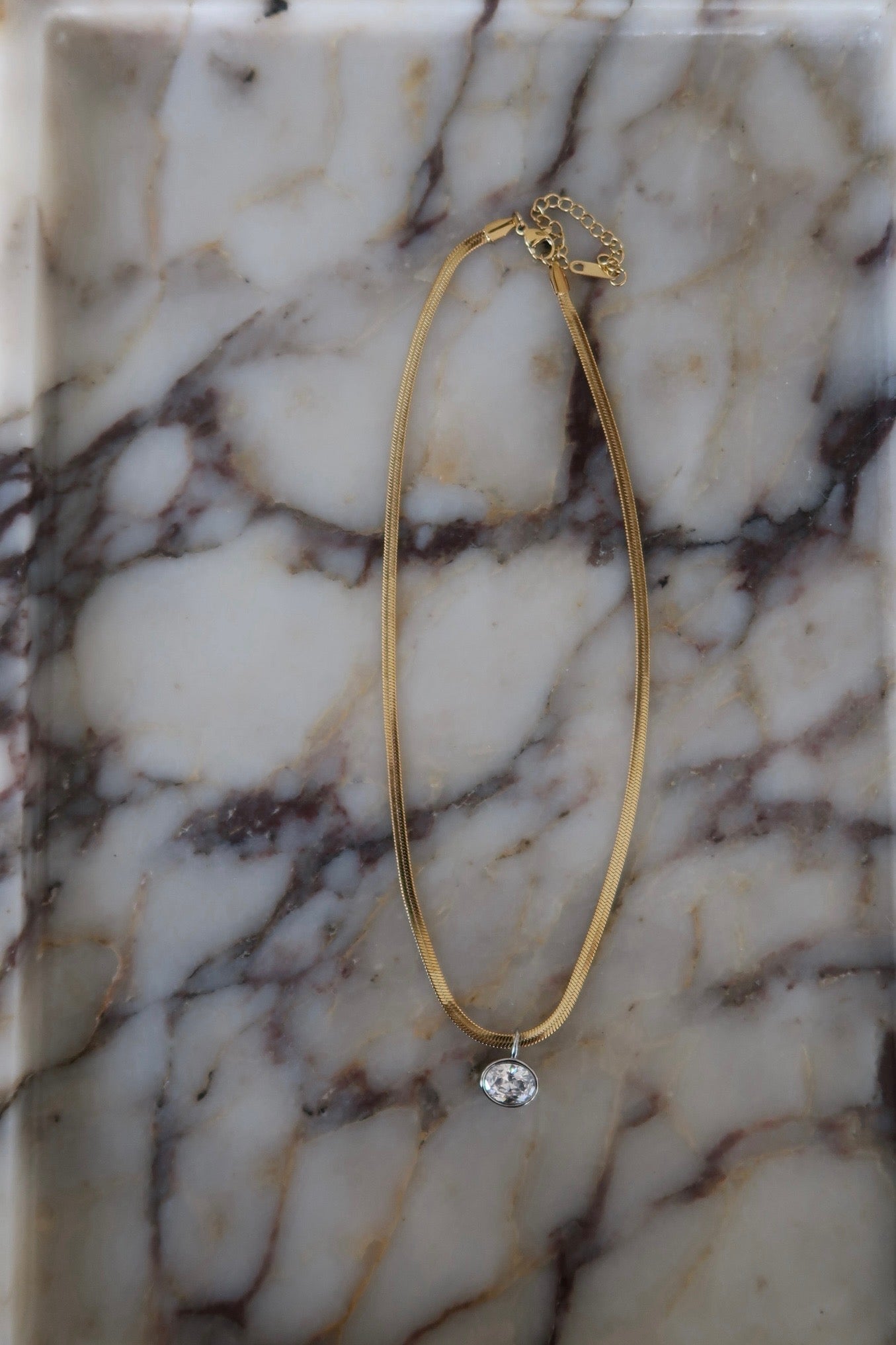 Cora Necklace Water Resistant Adjustable 14 to 16 Inch Chain Lifetime Warranty