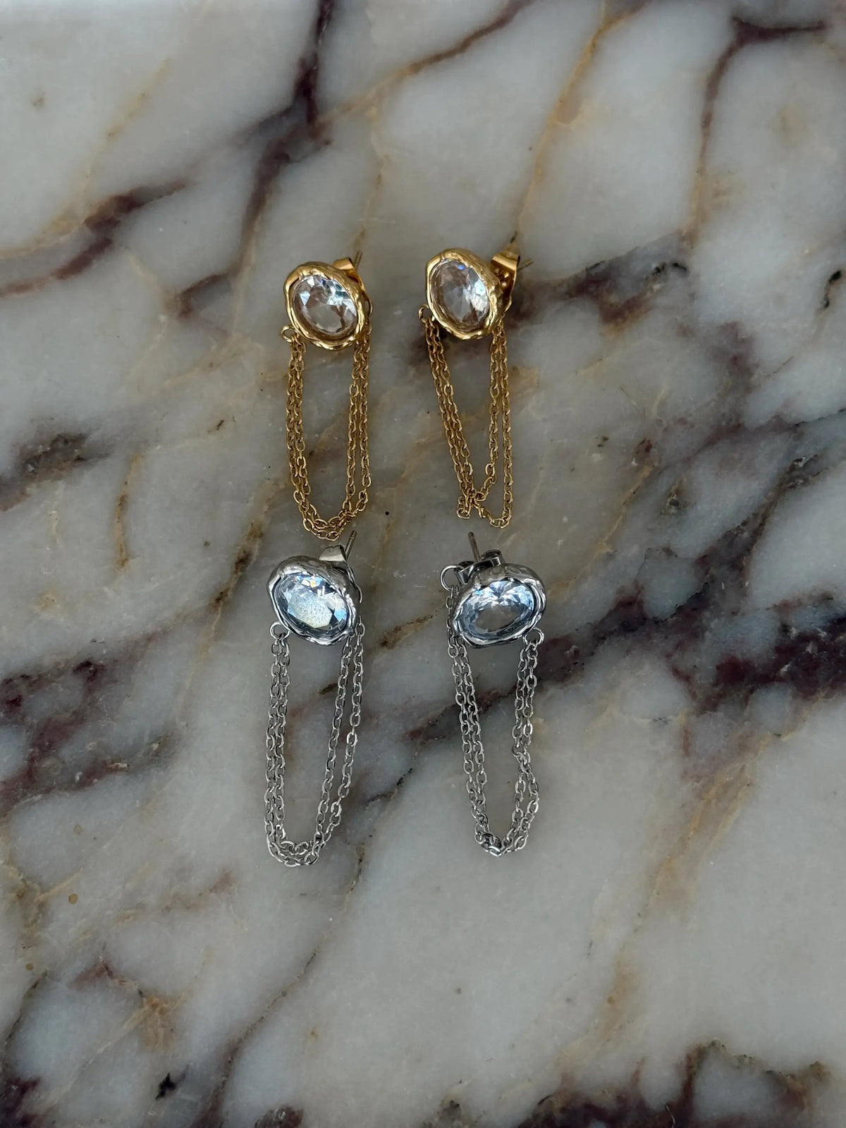 Reagan Stainless Steel Water Resistant Earrings With Lifetime Warranty
