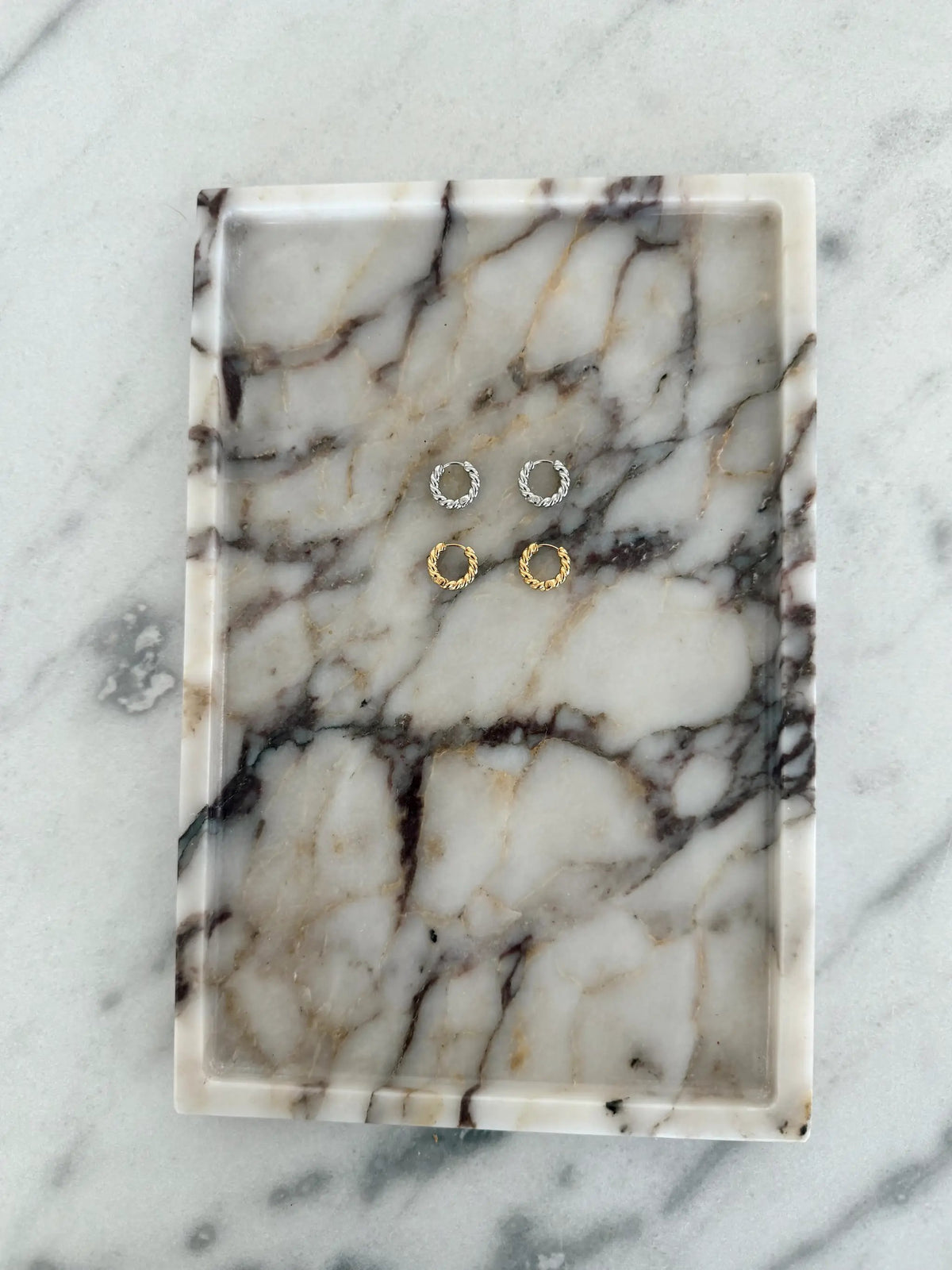 IVORY HOOPS by Chansuttpearls