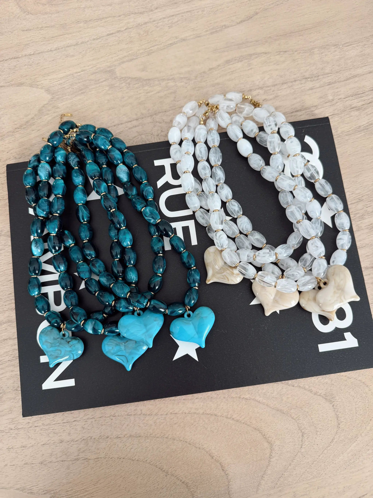 BLUE HANNAH NECKLACE by Chansuttpearls