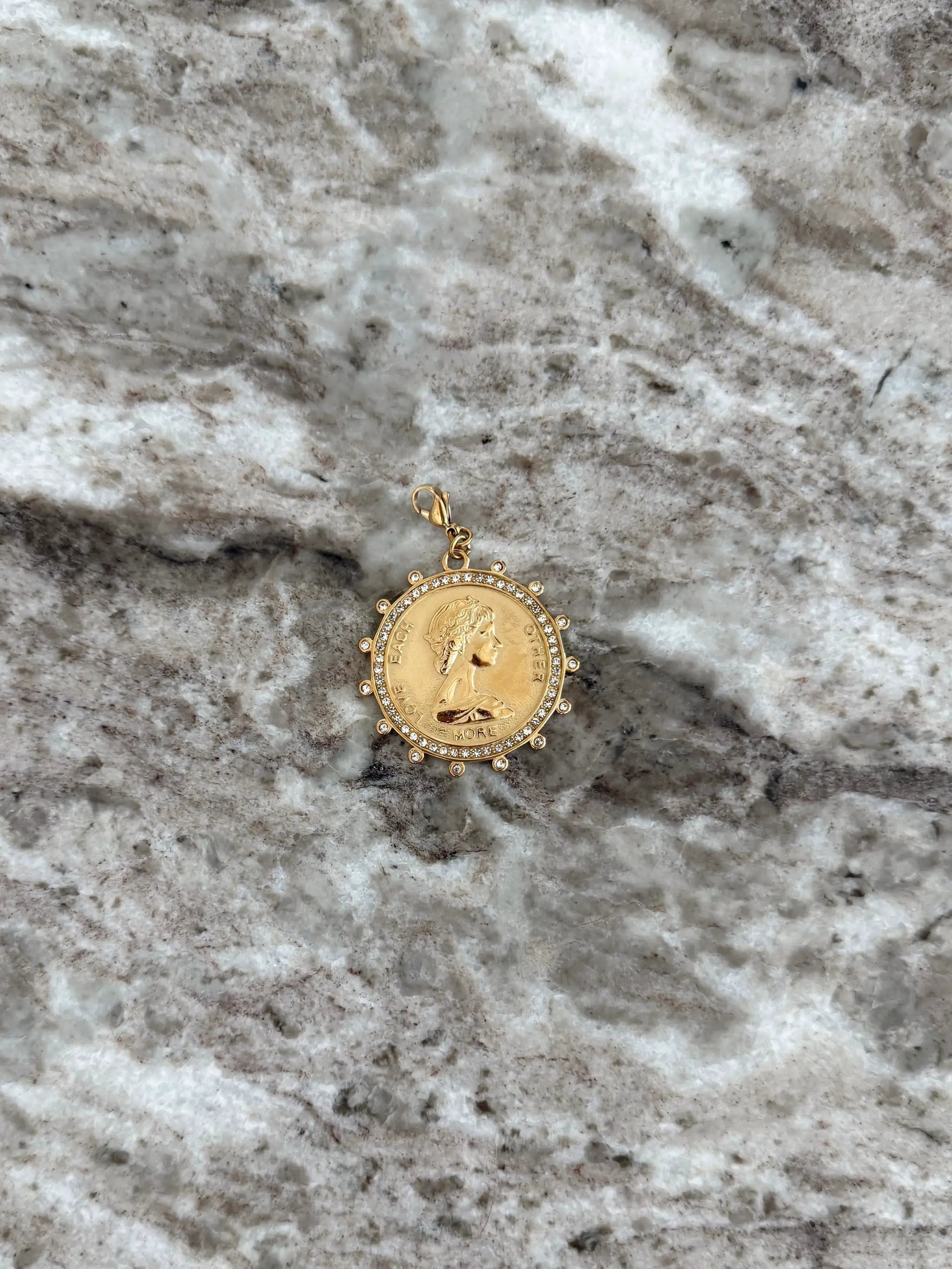 DIAMOND COIN PENDANT by Chansuttpearls