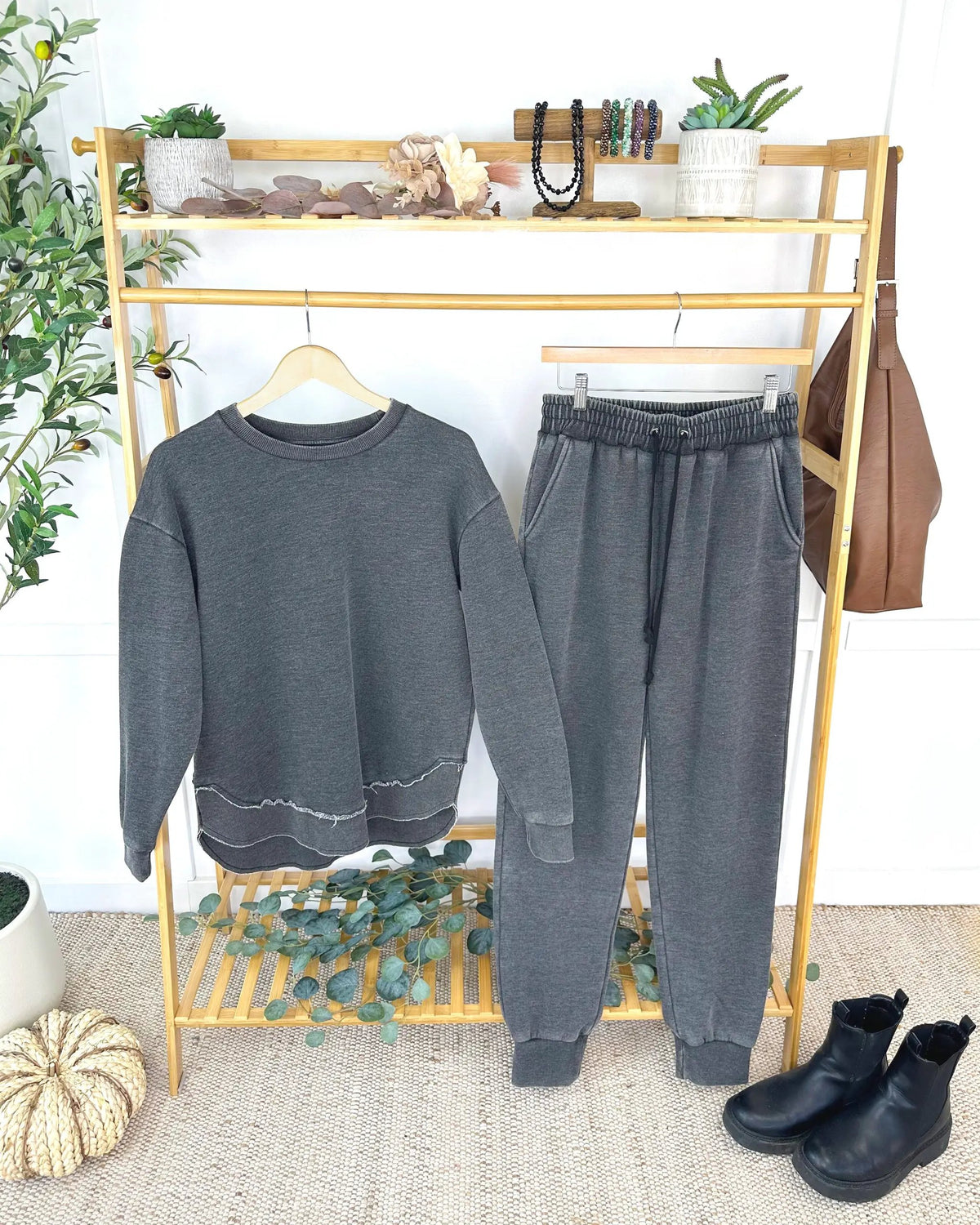 IN STOCK Vintage Wash Pullover - Black by Michelle Mae