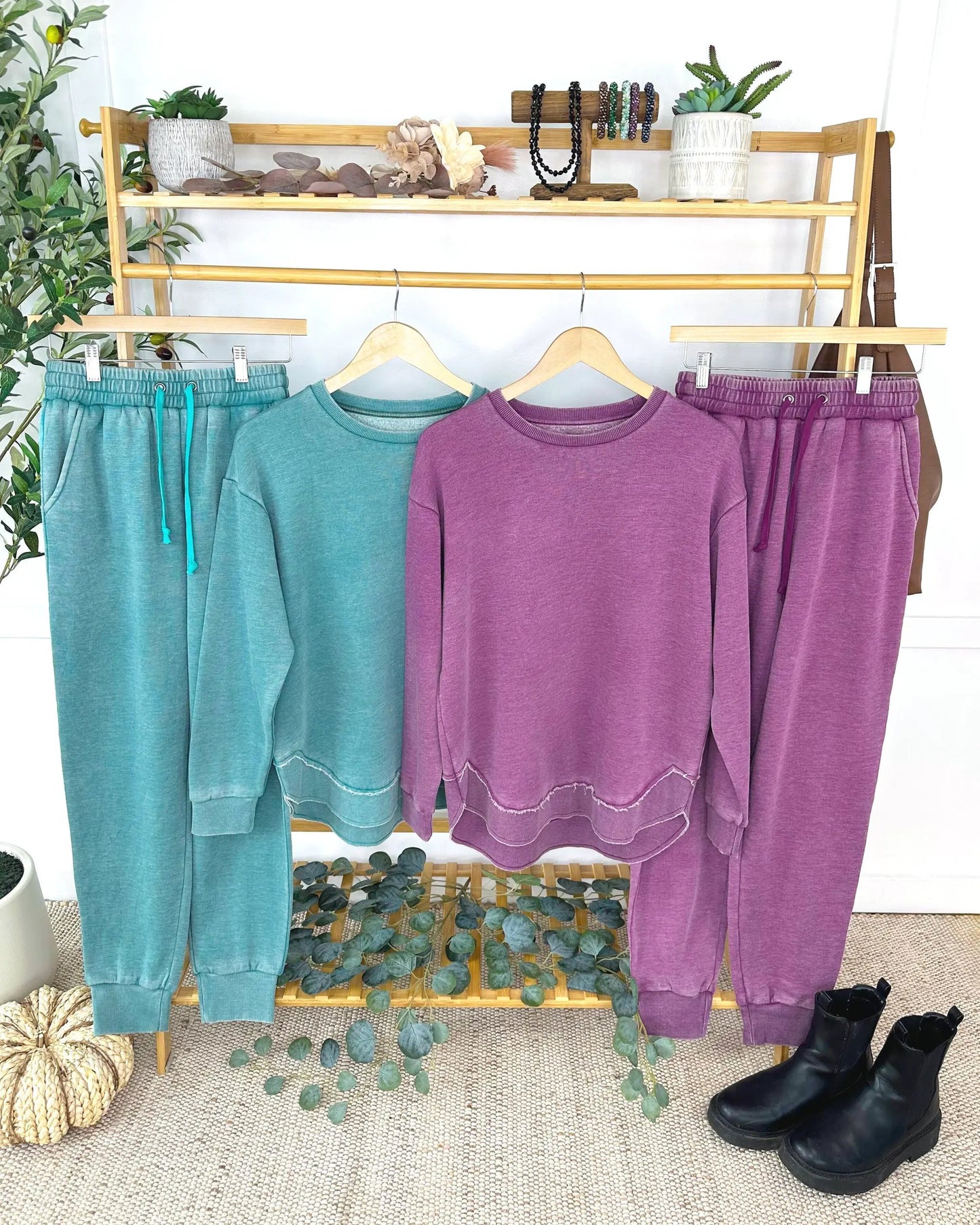 IN STOCK Vintage Wash Pullover - Purple by Michelle Mae