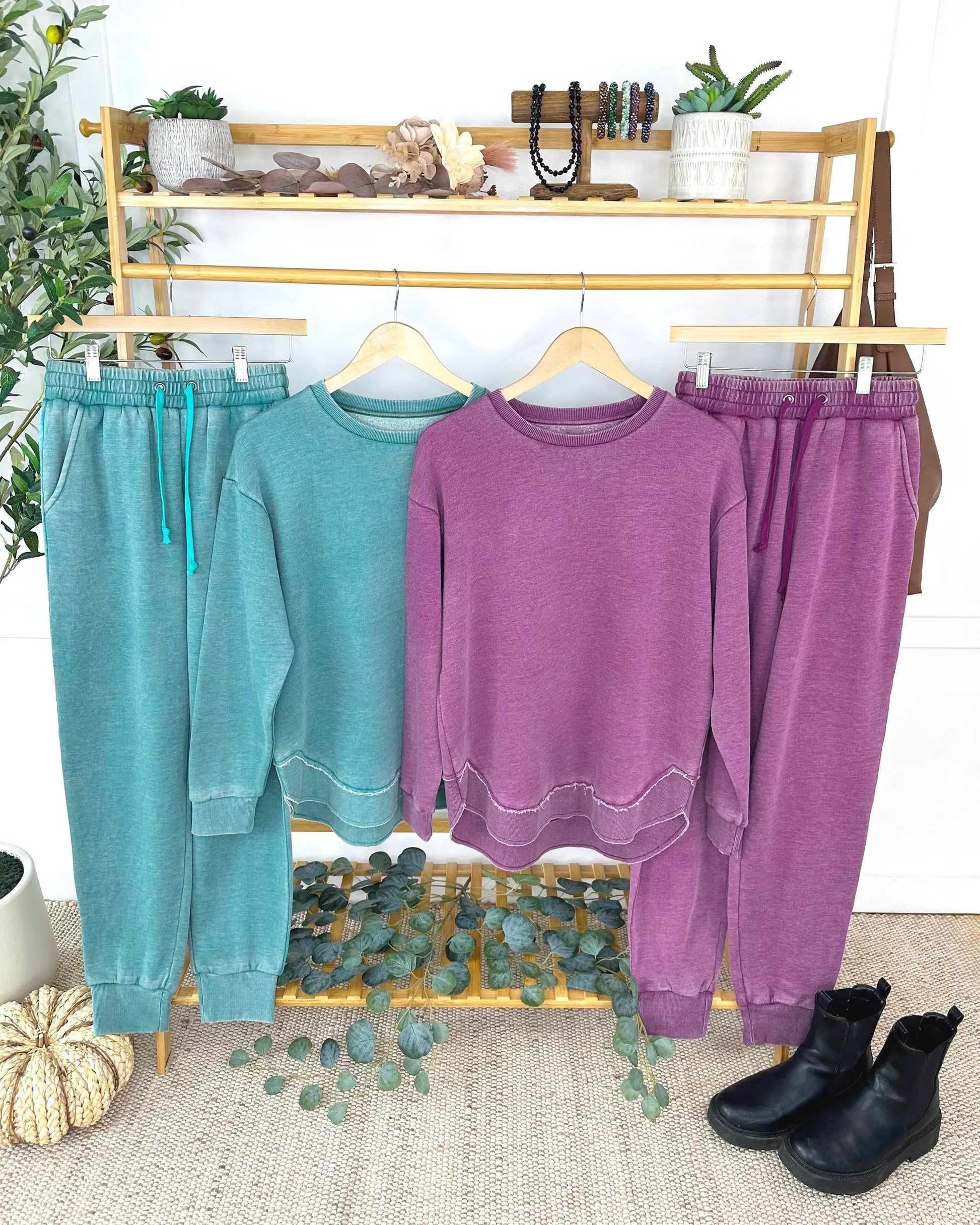 IN STOCK Vintage Wash Pullover - Purple by Michelle Mae