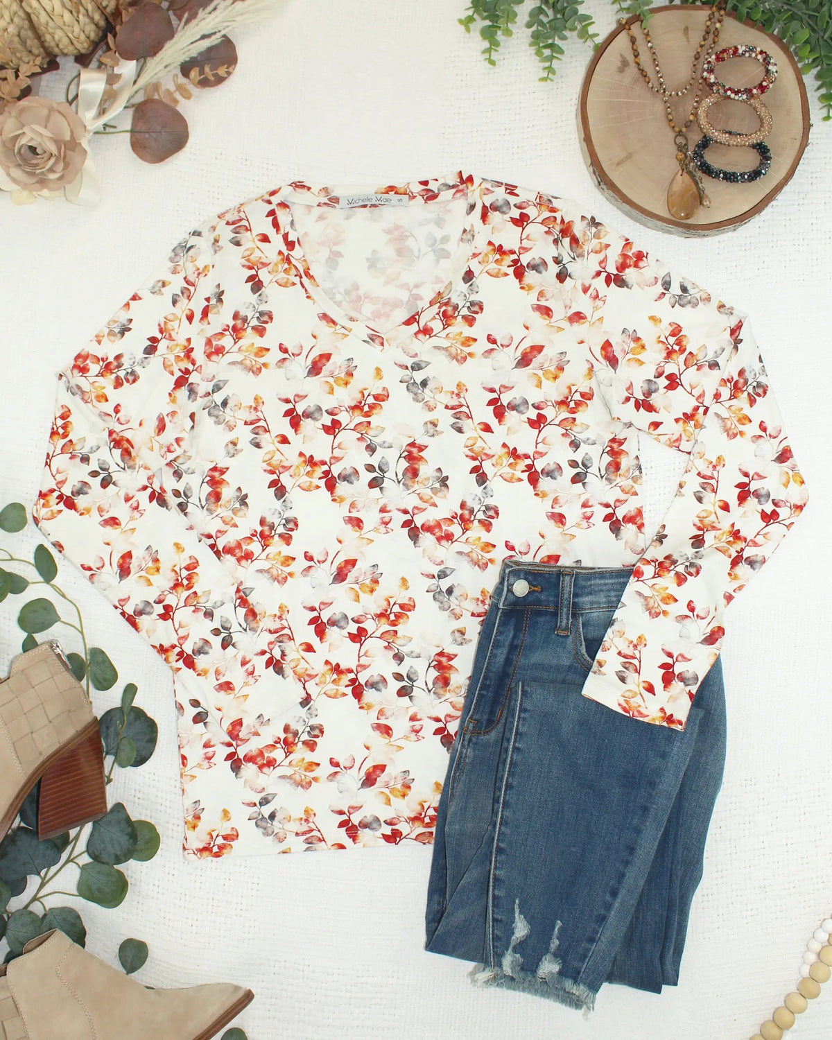 IN STOCK Larissa Long Sleeve - Autumn Watercolor by Michelle Mae