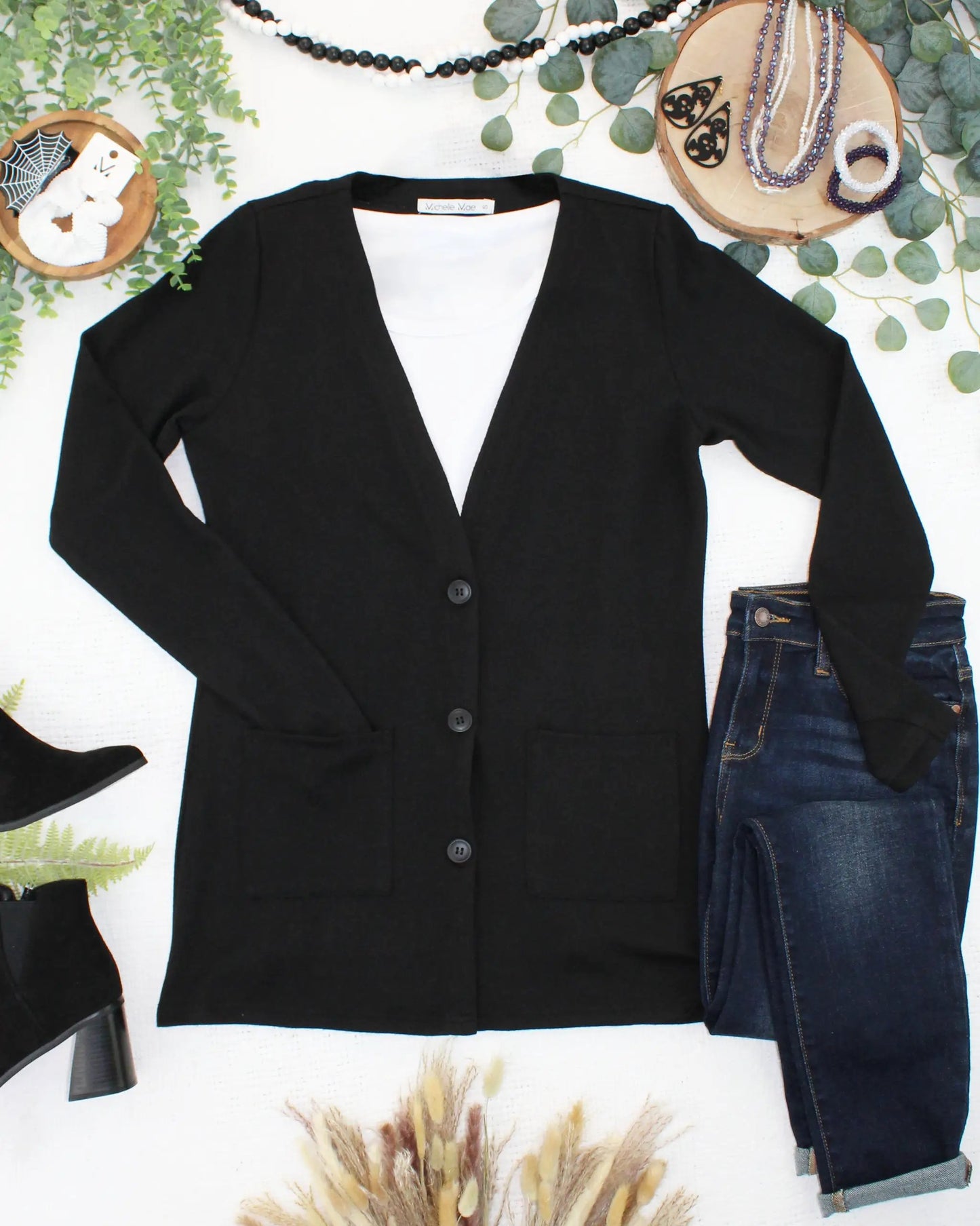 IN STOCK Cori Cardigan - Black by Michelle Mae