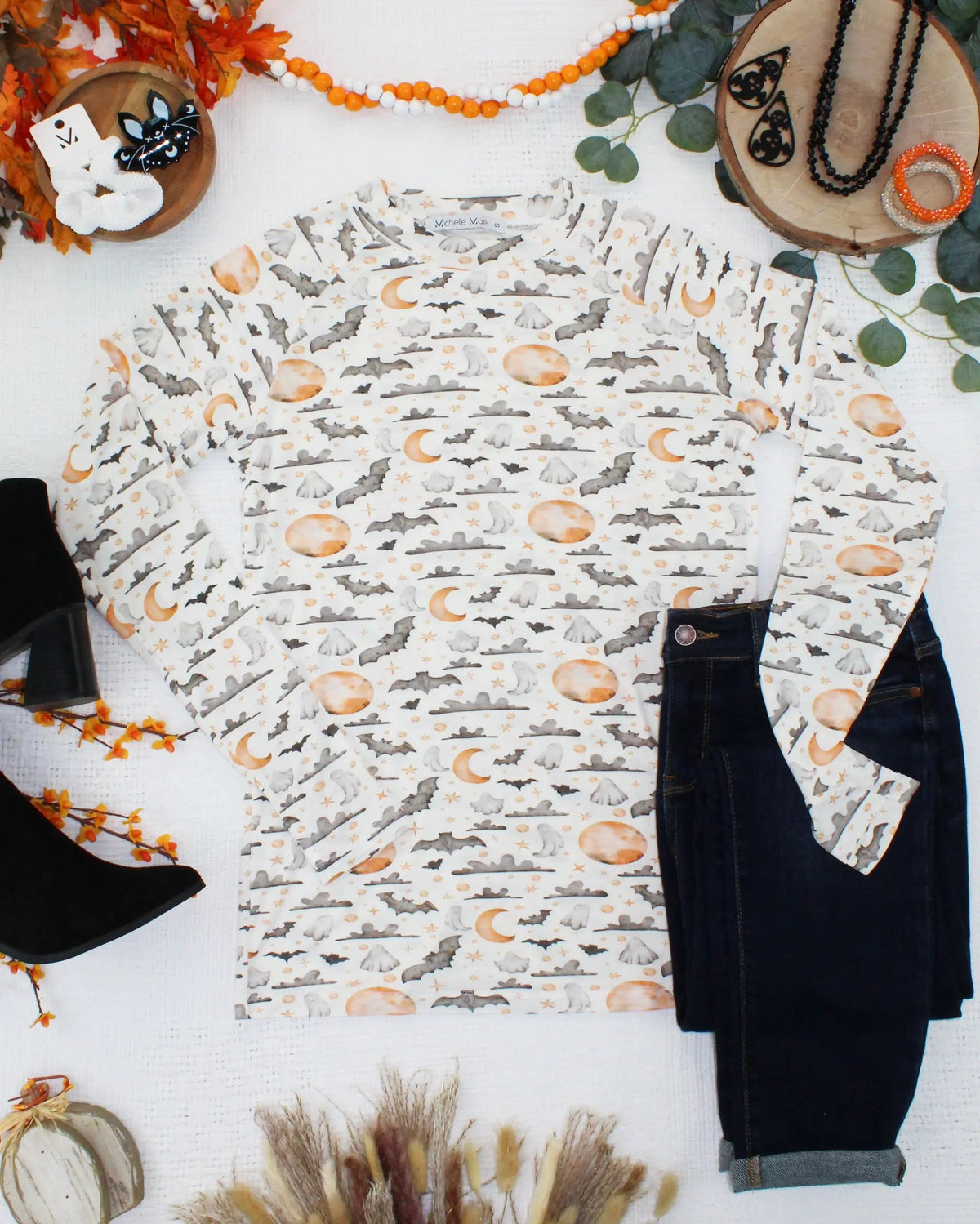 IN STOCK Blair Long Sleeve Top - Haunted Halloween by Michelle Mae