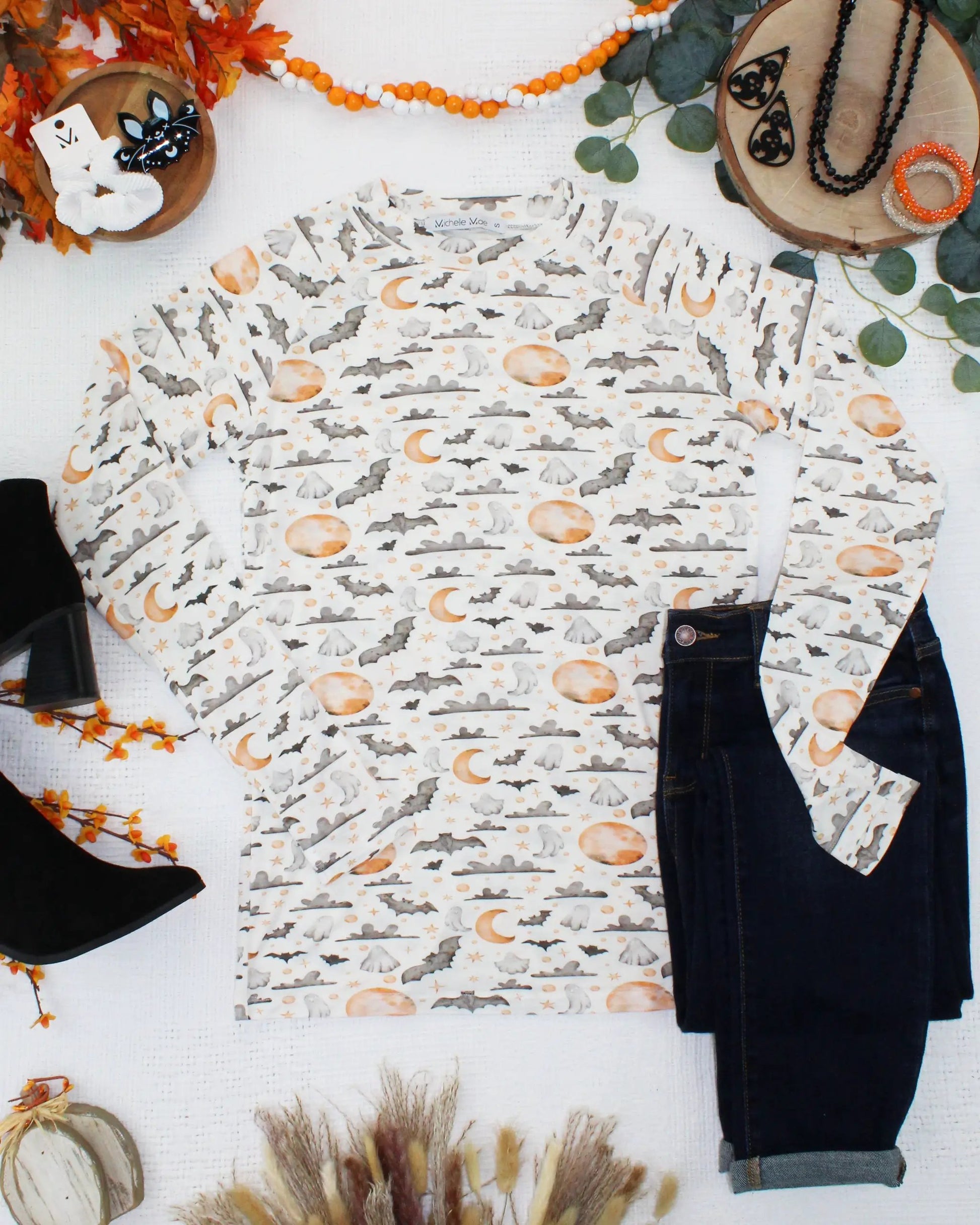 IN STOCK Blair Long Sleeve Top - Haunted Halloween by Michelle Mae