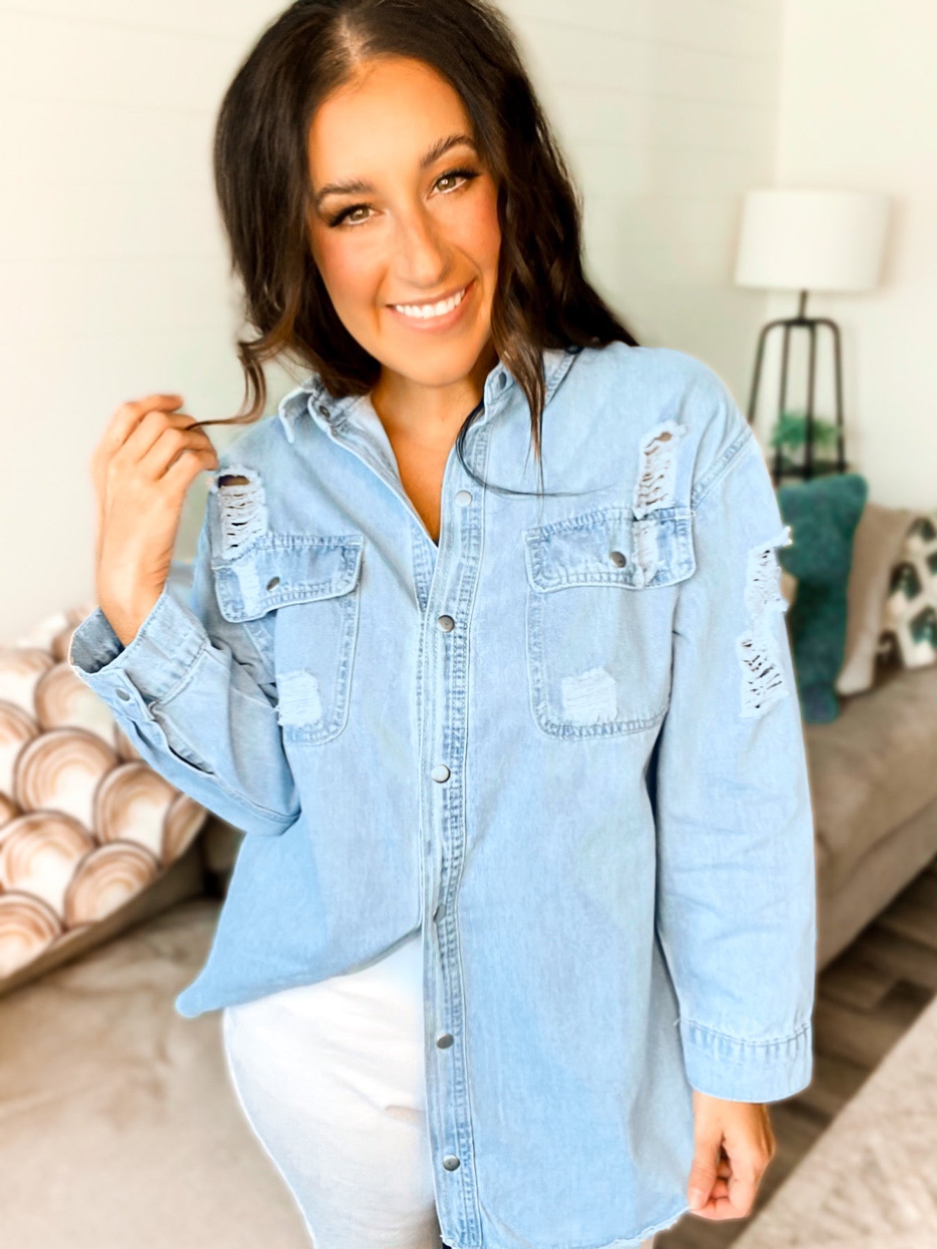 Buffy Boss Up Shacket - Girl Code Couture