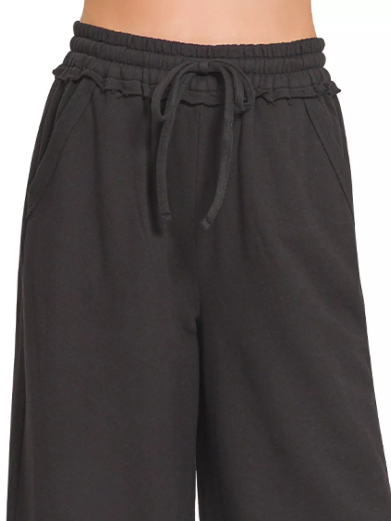 Zenana French Terry Wide Leg Sweatpants by Trendsi